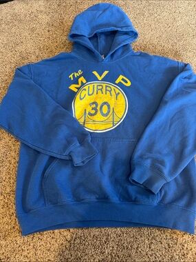 Golden State Curry #30 MVP Blue Hoodie